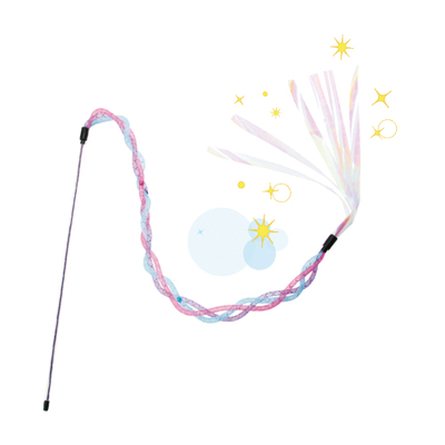 じゃれねこチャンとチェック柄ボタンくすみピンクヘアクリップ